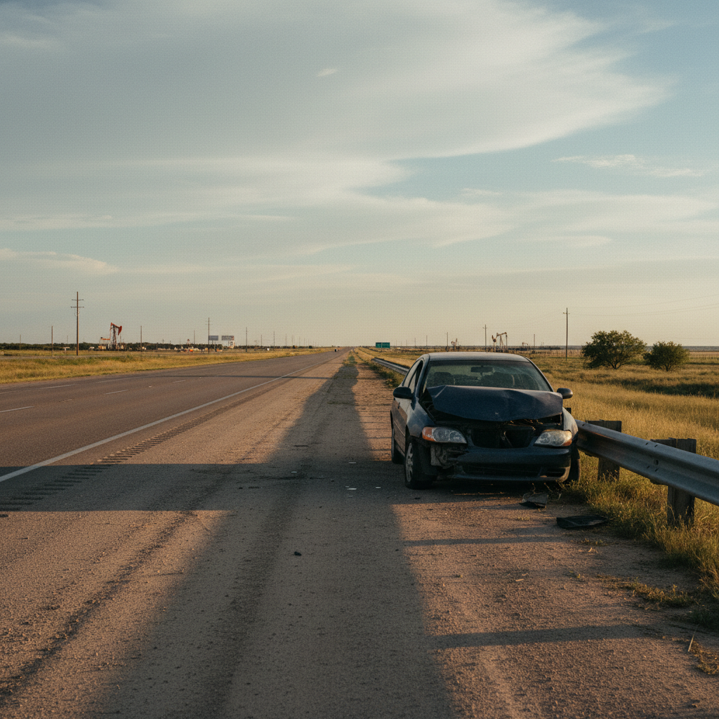 Car Accident case scene — HurtMatch connects injured Texans to personal injury attorneys