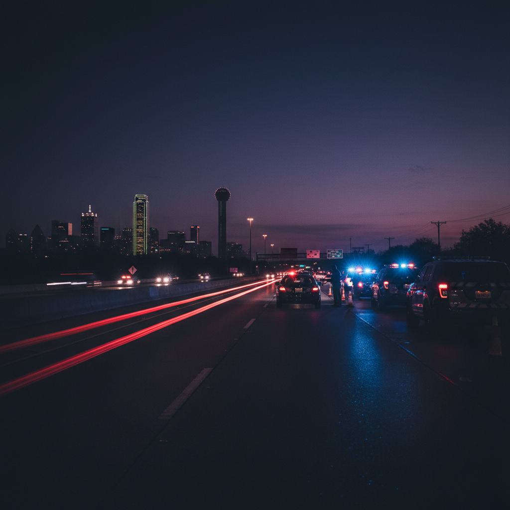 Drunk Driver Dallas case scene — HurtMatch connects injured Texans to personal injury attorneys