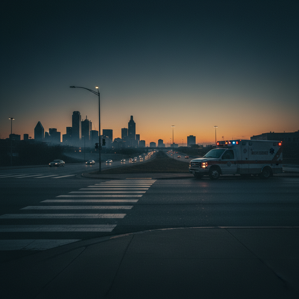 Pedestrian Accident Dallas case scene — HurtMatch connects injured Texans to personal injury attorneys