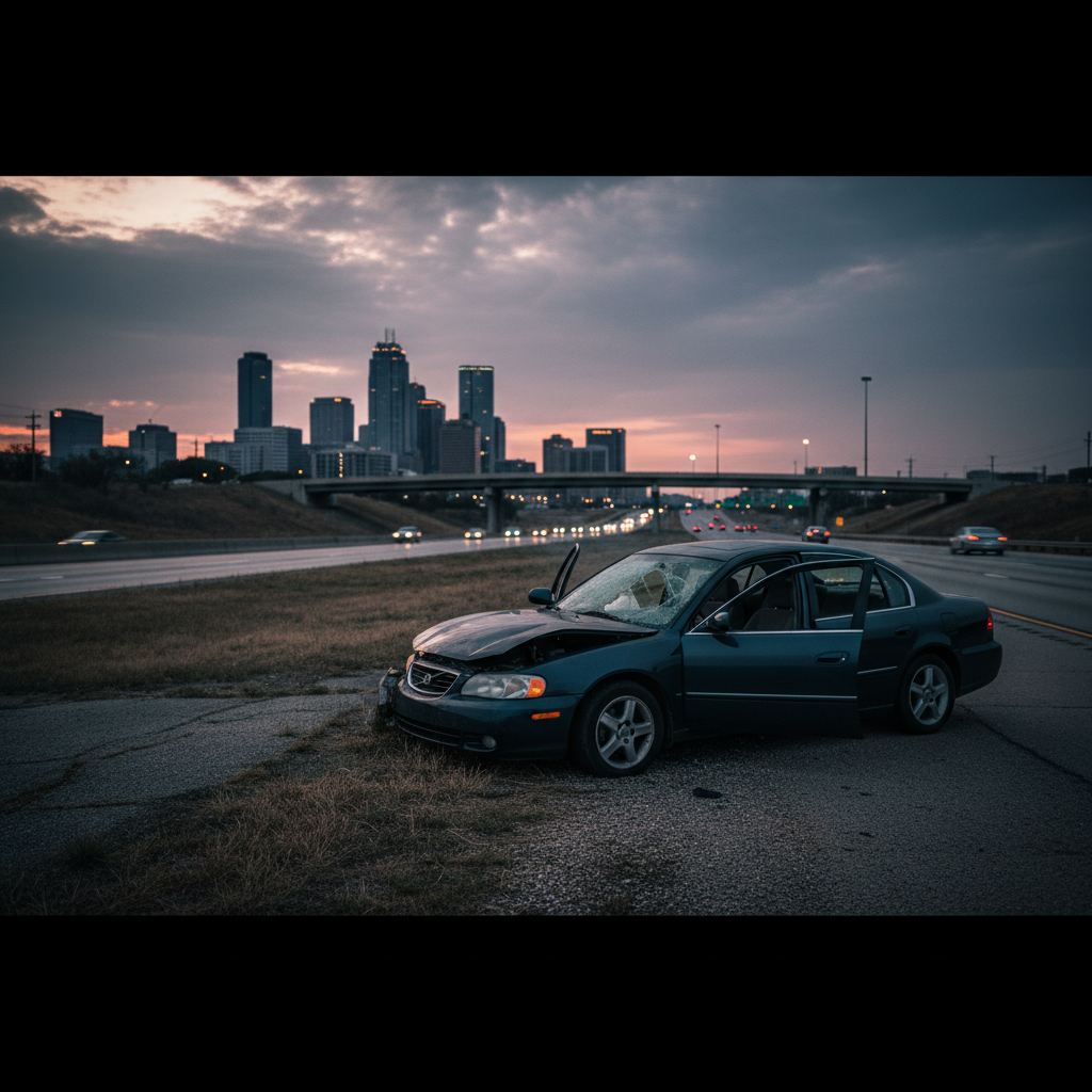 Car Accident Fort Worth case scene — HurtMatch connects injured Texans to personal injury attorneys