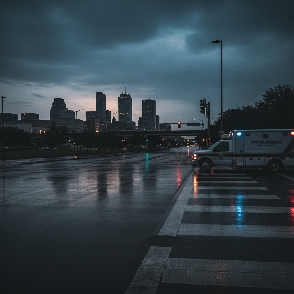 Pedestrian Accident Fort Worth case scene — HurtMatch connects injured Texans to personal injury attorneys