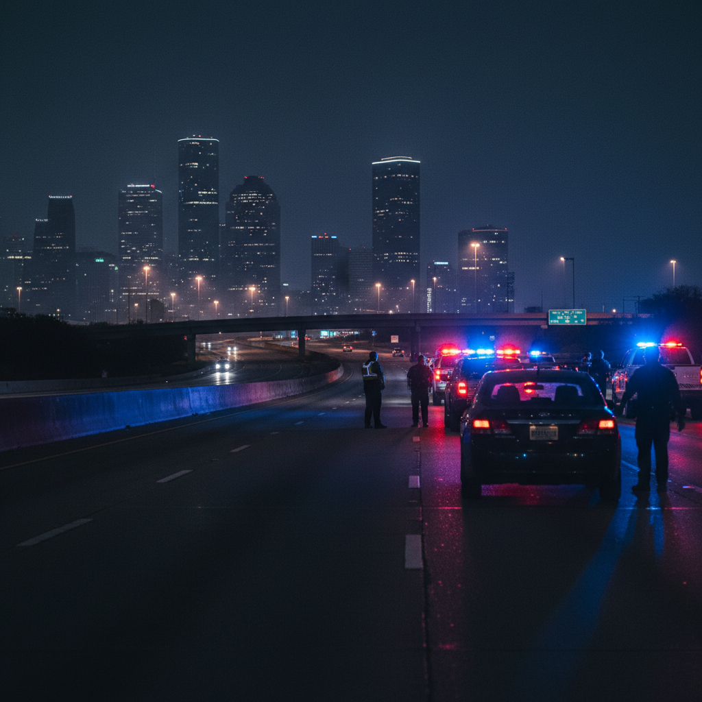 Drunk Driver Houston case scene — HurtMatch connects injured Texans to personal injury attorneys