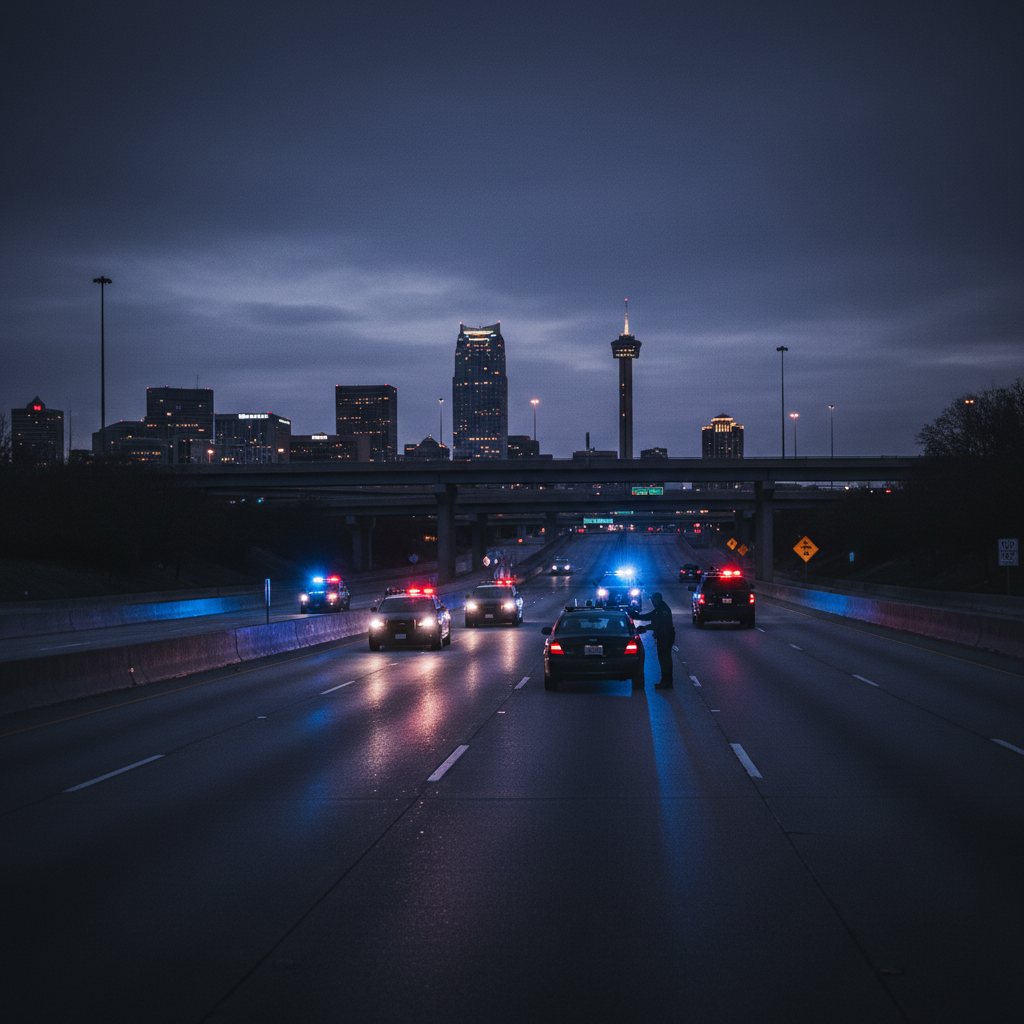 Drunk Driver San Antonio case scene — HurtMatch connects injured Texans to personal injury attorneys
