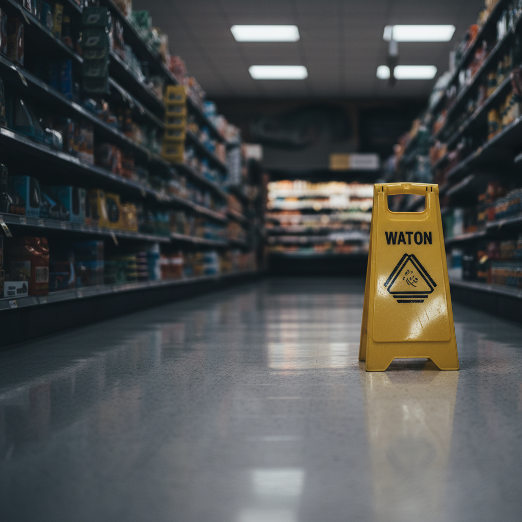 Slip And Fall case scene — HurtMatch connects injured Texans to personal injury attorneys