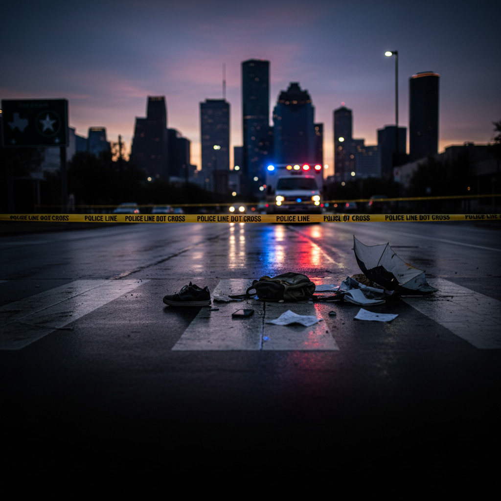 Pedestrian Killed Sitting Curb Se Houston — HurtMatch news incident coverage for Texas injury victims
